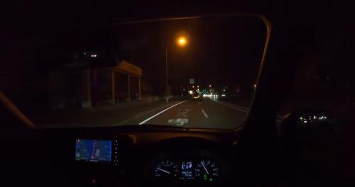 DAIHATSU CAST 2019, ACTIVA SAⅢ 660cc 4WD. Тест-драйв по городу ночью.