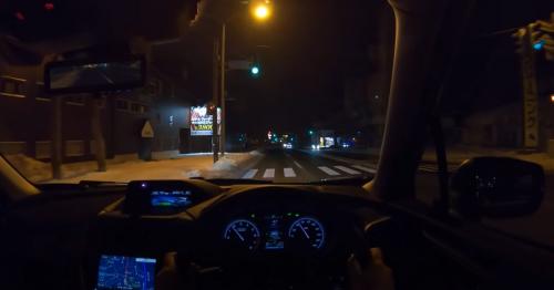 SUBARU FORESTER 2018, Гибрид, e-BOXER, AWD. Тест-драйв по городу ночью.
